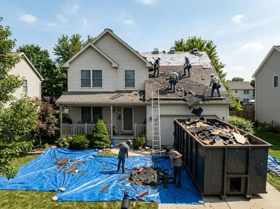 roof-replacement-debris-remova-004 — frequently asked questions, Cheapest Dumpster Rentals in Monticello, IN